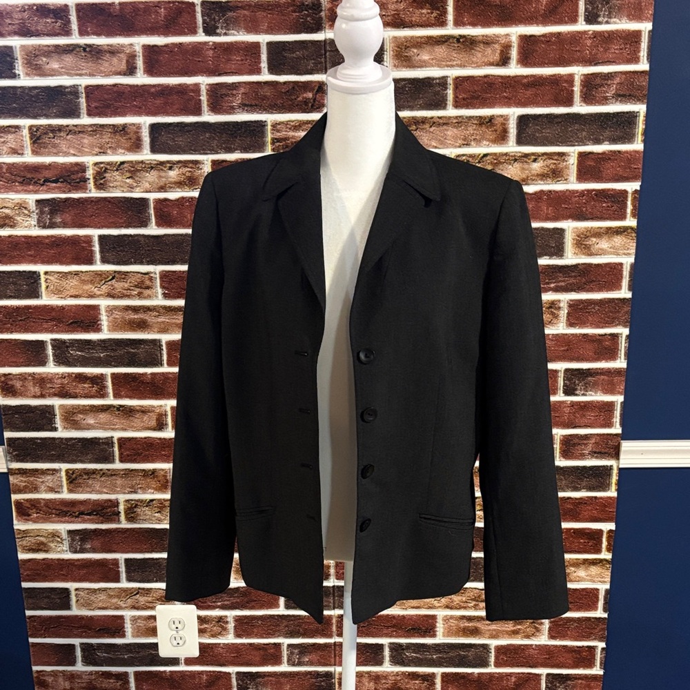 Anne Klein Charcoal Grey Blazer
